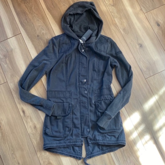 NWT Abercrombie & Fitch Long Utility Jacket - Picture 11 of 13